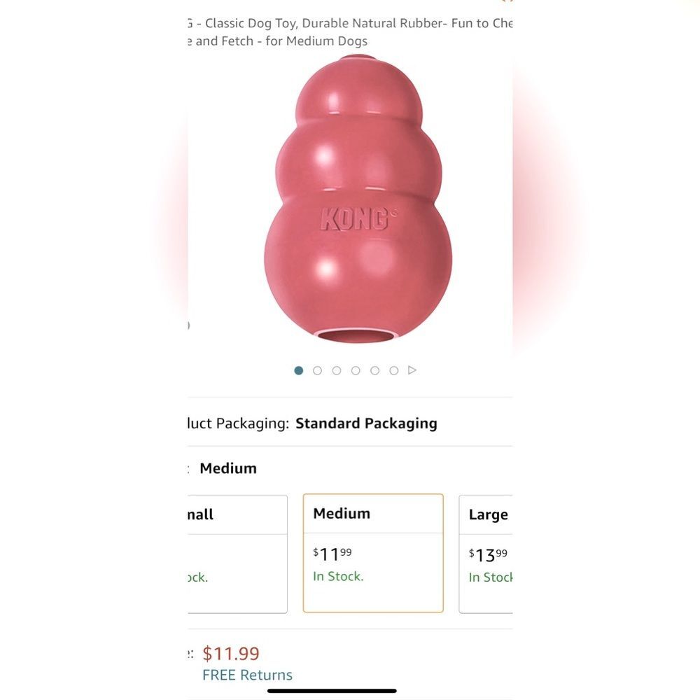 Kong fun. Classic dog toy